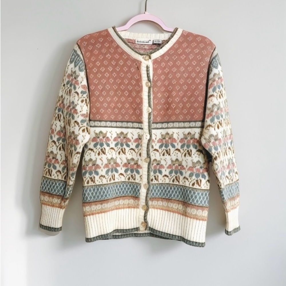 Jason Maxwell Multicolor Patterned Cardigan